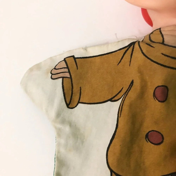 Vintage Walt Disney Productions Dopey Snow White Dwarfs Hand Puppet Japan Flaws - Picture 11 of 16